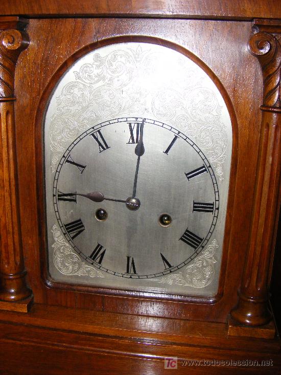 Relojes de carga manual: RELOJ WESTMISTER EN MADERA DE CAOBA - Foto 3