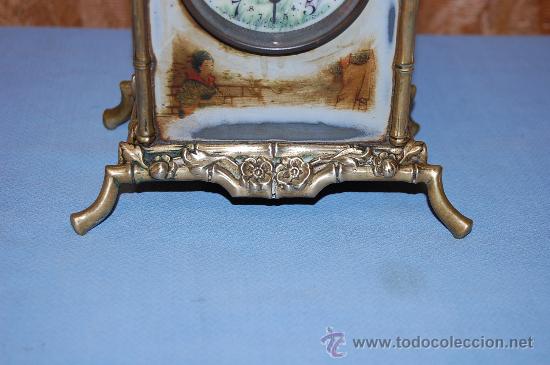 Relojes de carga manual: ANTIGUO RELOJ EN METAL - Foto 5