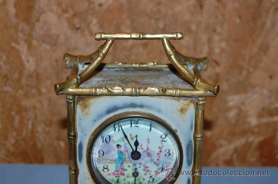 Relojes de carga manual: ANTIGUO RELOJ EN METAL - Foto 3