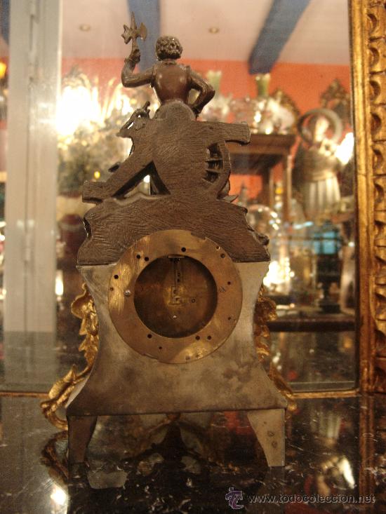 Relojes de carga manual: ANTIGUO RELOJ DE CALAMINA - Foto 4