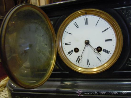 Relojes de carga manual: RELOJ MARMOL DE BRUSELAS DE FINALES DEL XIX - Foto 4