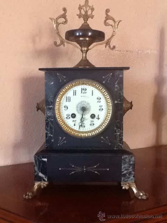 Relojes de carga manual: RELOJ FRANCES EN MARMOL - Foto 1