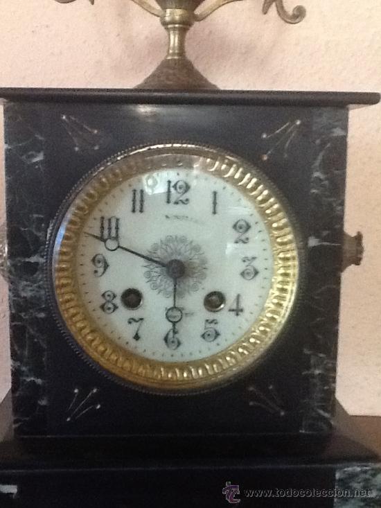 Relojes de carga manual: RELOJ FRANCES EN MARMOL - Foto 5