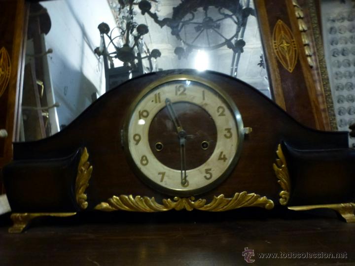 Relojes de carga manual: Reloj largo de sobremesa, en madera - Foto 5