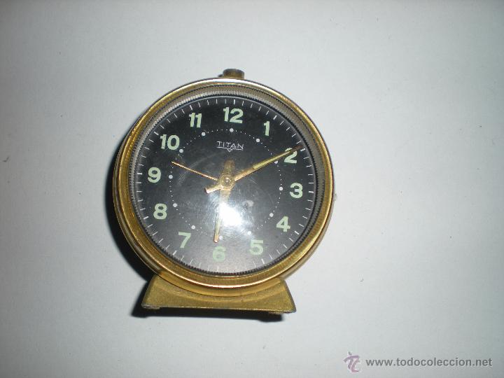 Relojes de carga manual: Reloj de mesa titan d 8cm - Foto 1
