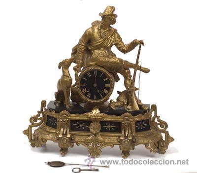 Relojes de carga manual: Reloj frances en Calamina - Foto 1