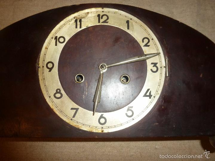 Relojes de carga manual: RELOJ DE SOBREMESA DE MADERA - Foto 7