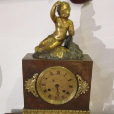 Relojes de carga manual: RELOJ DE SOBREMESA EN BRONCE DE EPOCA RESTAURACIÓN - SELLADO PICKARD 1876 -. Lote 69955829
