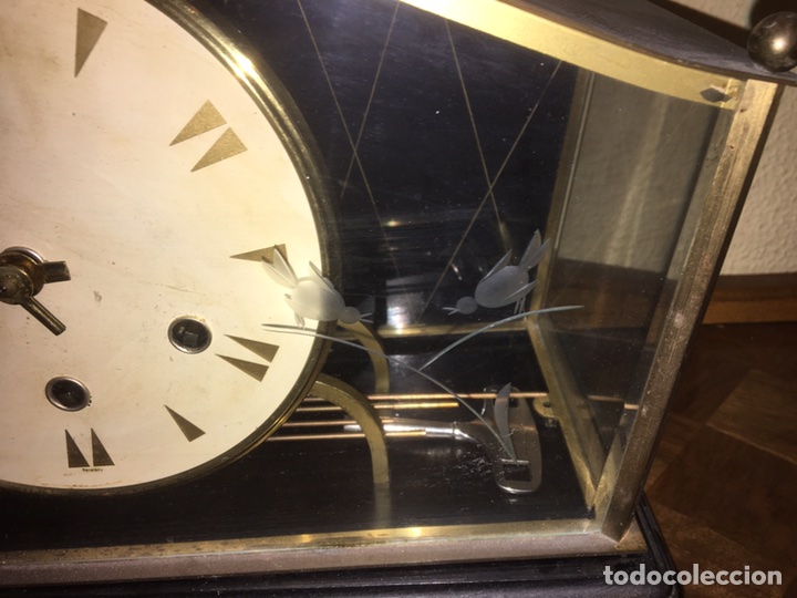 Relojes de carga manual: Reloj de chimenea antiguo - Foto 5