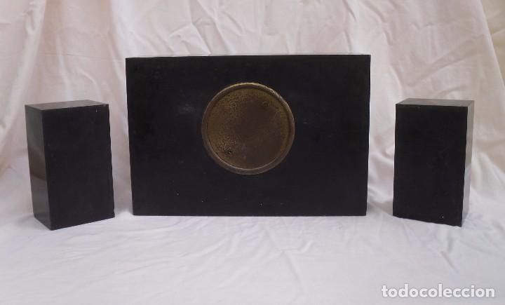 Relojes de carga manual: RELOJ DEC&Oacute; DE PIZARRA CON SUS GUARNICIONES - Foto 3