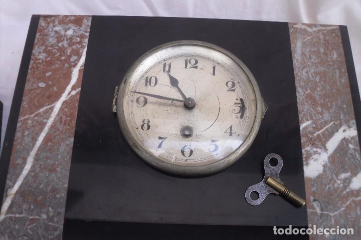 Relojes de carga manual: RELOJ DEC&Oacute; DE PIZARRA CON SUS GUARNICIONES - Foto 5