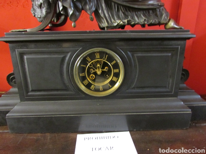 Relojes de carga manual: Reloj de m&aacute;rmol y bronce - Foto 2