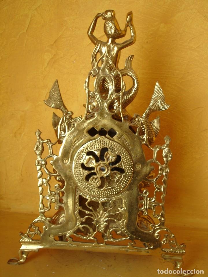 Relojes de carga manual: RELOJ BRONCE SIRENAS 45CM - Foto 3