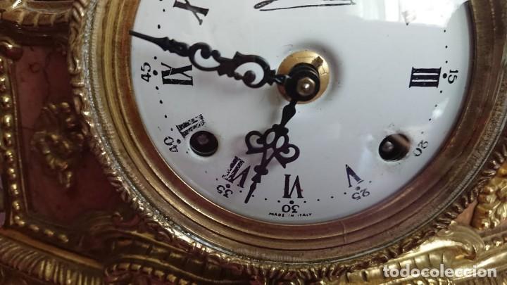 Relojes de carga manual: ANTIGUO RELOJ Y CANDELABROS BRONCE - Foto 5