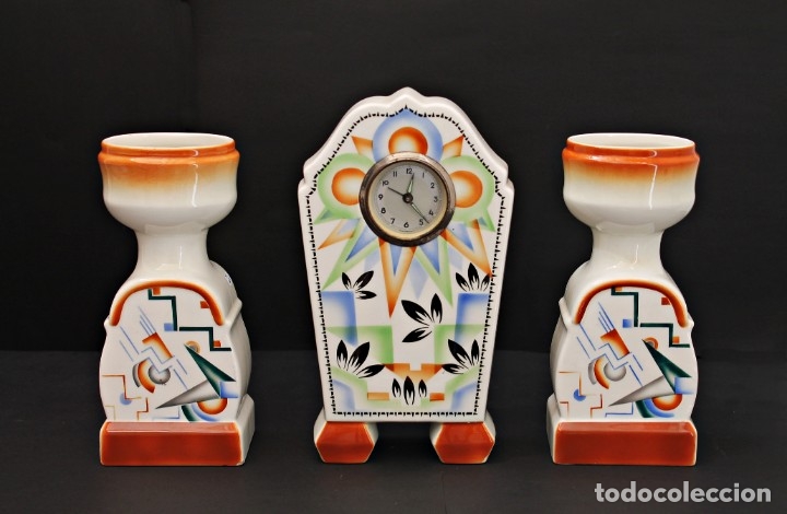 Relojes de carga manual: RELOJ ART DECO CON GUARNICI&Oacute;N FUNCIOANANDO - Foto 1