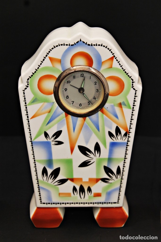 Relojes de carga manual: RELOJ ART DECO CON GUARNICI&Oacute;N FUNCIOANANDO - Foto 4