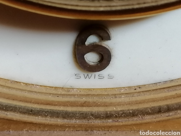 Relojes de carga manual: RELOJ DE MESA, SWISS TABLE CLOCK, TERFEN, SIGNED ENAMEL DIAL - Foto 3
