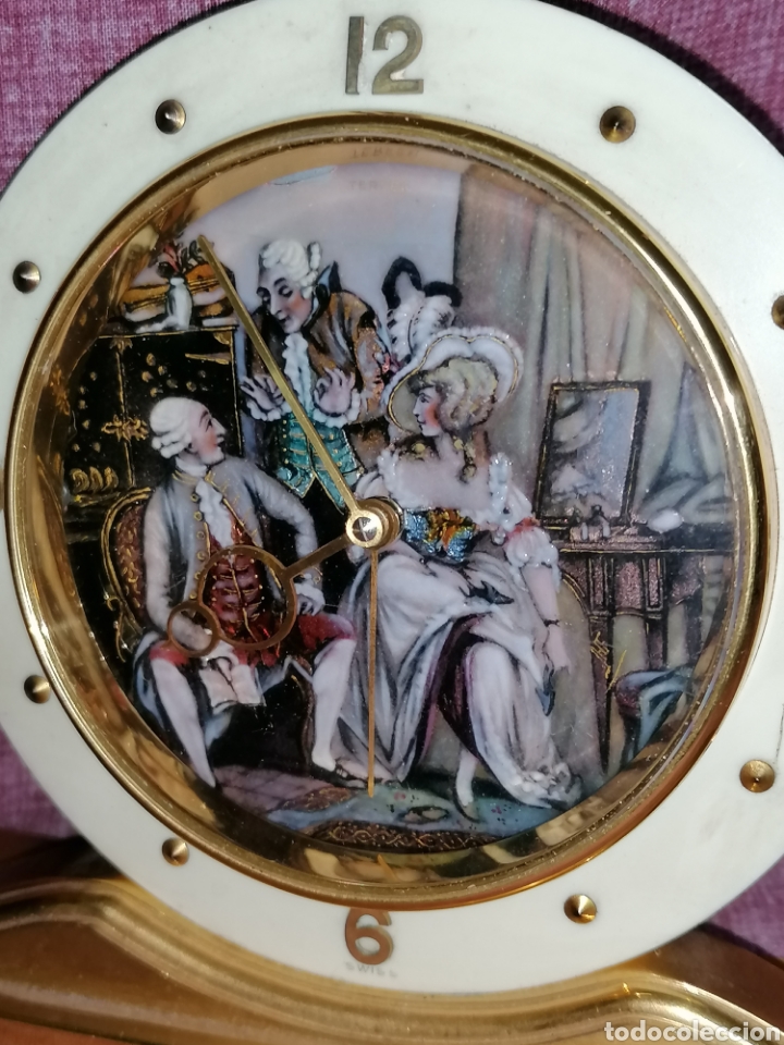 Relojes de carga manual: RELOJ DE MESA, SWISS TABLE CLOCK, TERFEN, SIGNED ENAMEL DIAL - Foto 16