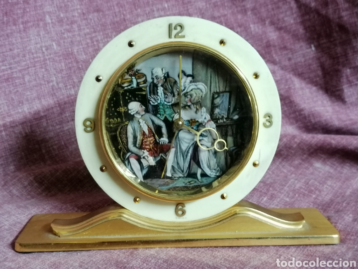 Relojes de carga manual: RELOJ DE MESA, SWISS TABLE CLOCK, TERFEN, SIGNED ENAMEL DIAL - Foto 1