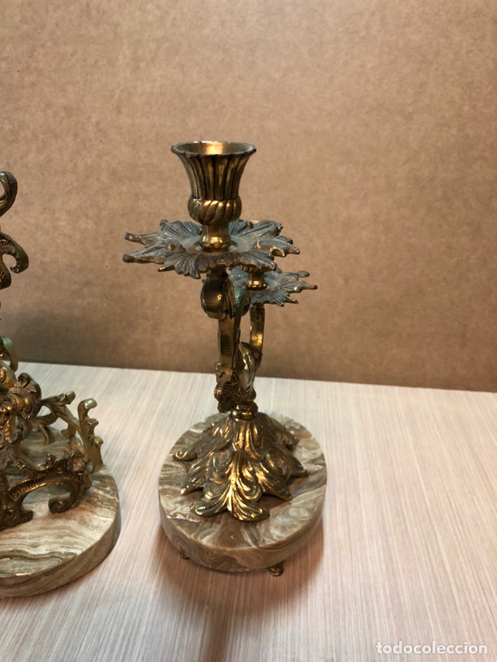 Relojes de carga manual: Reloj candelabros metal - Foto 4