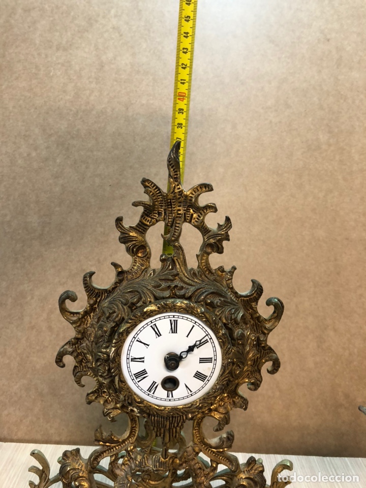Relojes de carga manual: Reloj candelabros metal - Foto 6