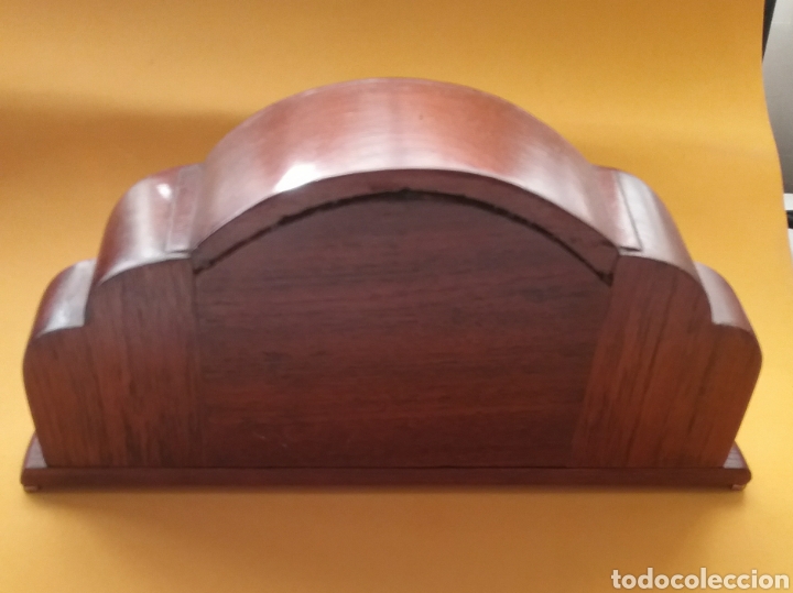 Relojes de carga manual: Reloj de sobremesa Jaeger en madera. - Foto 4