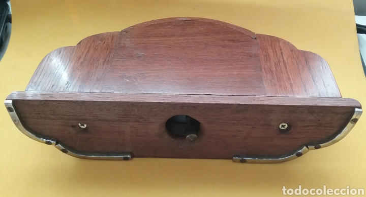 Relojes de carga manual: Reloj de sobremesa Jaeger en madera. - Foto 5