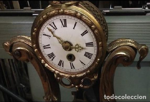 Relojes de carga manual: RELOJ ANTIGUO DE CUERDA..Base de marmol - Foto 2