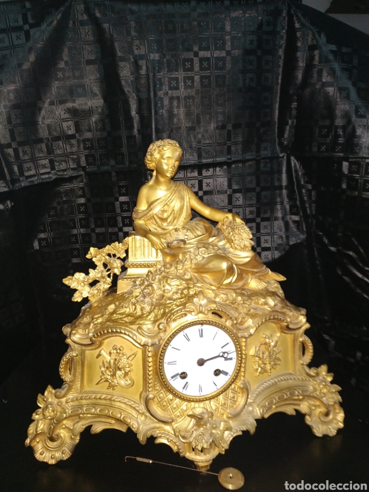 reloj imperio bronce dorado - Comprar Relojes antiguos de sobremesa en ...