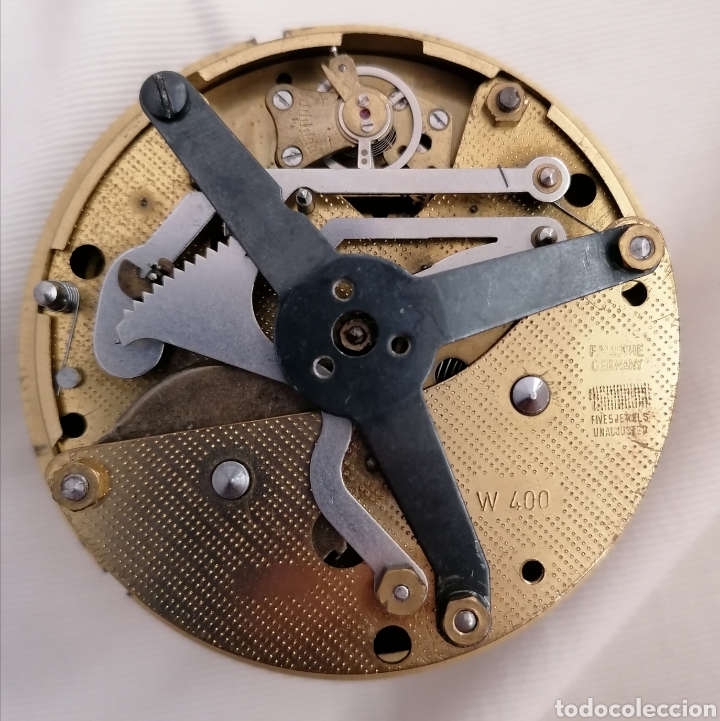 Relojes de carga manual: Antiguo Reloj Bronce Cuerda. - Foto 9