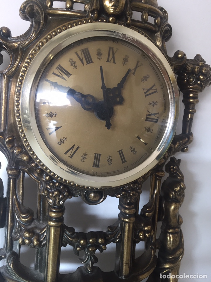 Relojes de carga manual: Reloj lat&oacute;n barroco de pila - Foto 2
