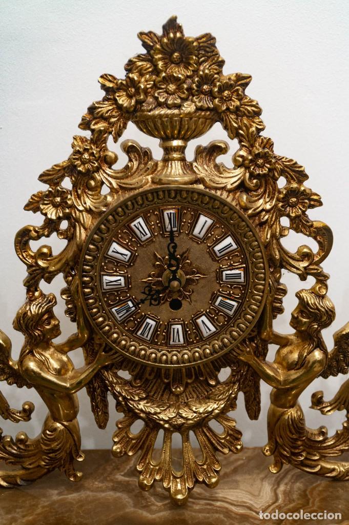 Relojes de carga manual: Reloj de bronce sirenas. - Foto 2