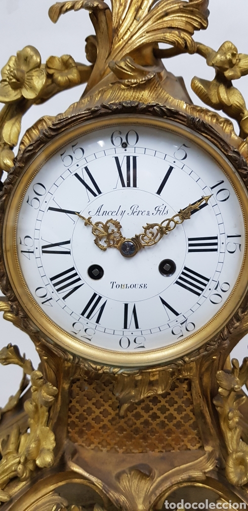 Relojes de carga manual: reloj de bronce dorado al mercurio - Foto 10