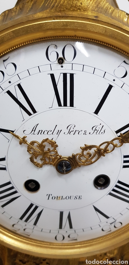 Relojes de carga manual: reloj de bronce dorado al mercurio - Foto 1