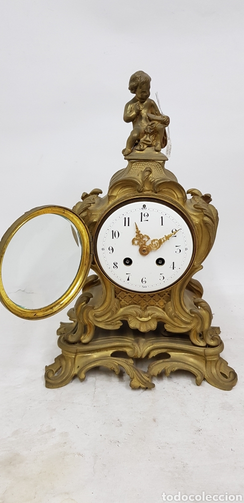 Relojes de carga manual: Reloj frances de Bronce dorado - Foto 3