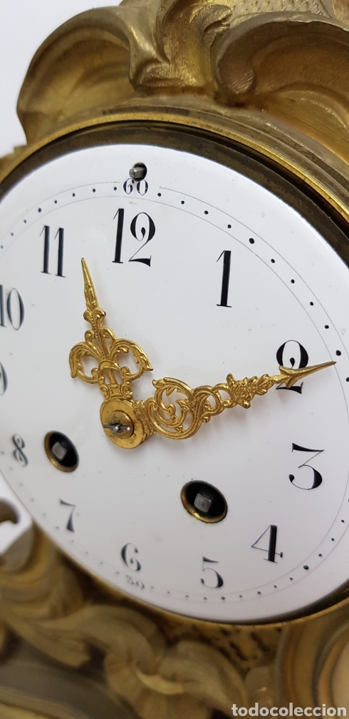 Relojes de carga manual: Reloj frances de Bronce dorado - Foto 4