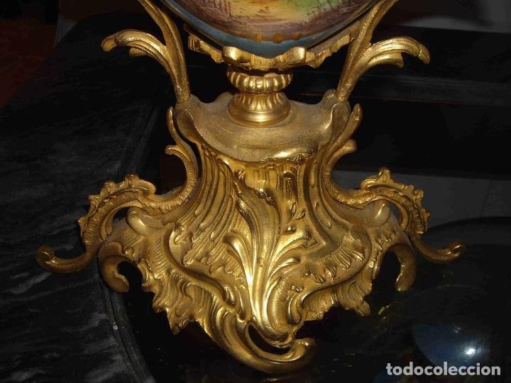 Relojes de carga manual: RELOJ CANDELABROS ESMALTE - Foto 4