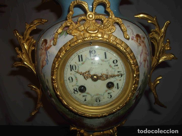 Relojes de carga manual: RELOJ CANDELABROS ESMALTE - Foto 7
