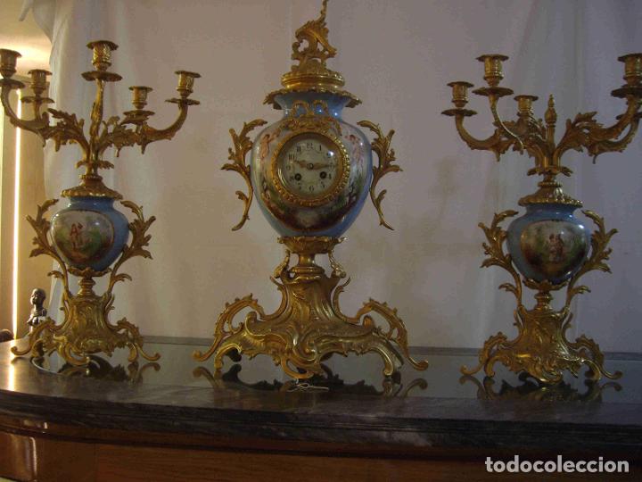 Relojes de carga manual: RELOJ CANDELABROS ESMALTE - Foto 1