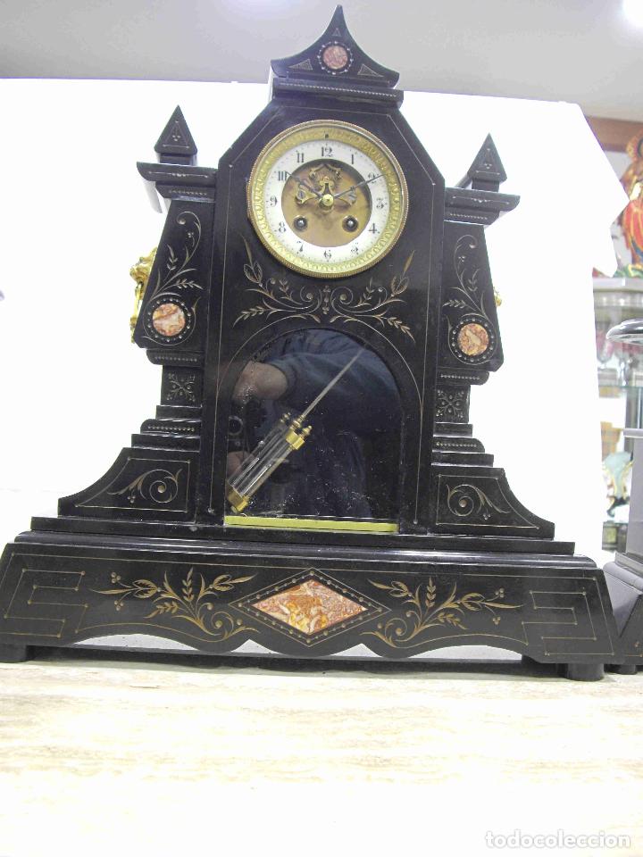 Relojes de carga manual: RELOJ TEMPLO MARMOL NEGRO - Foto 4