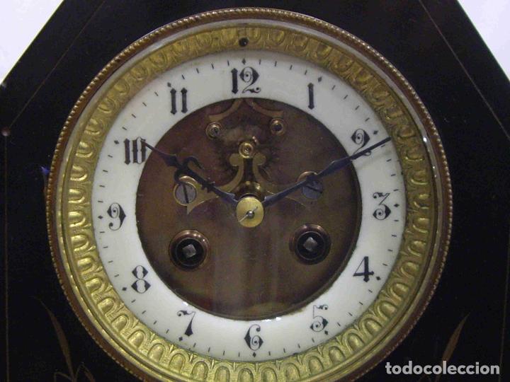 Relojes de carga manual: RELOJ TEMPLO MARMOL NEGRO - Foto 5