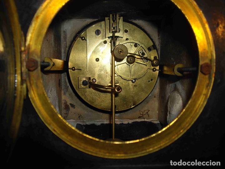 Relojes de carga manual: RELOJ MARMOL BRONCE PLUMA Y ESPADA - Foto 8