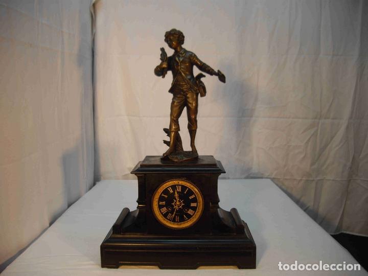 Relojes de carga manual: RELOJ FIGURA CARTERO BRONCE - Foto 1
