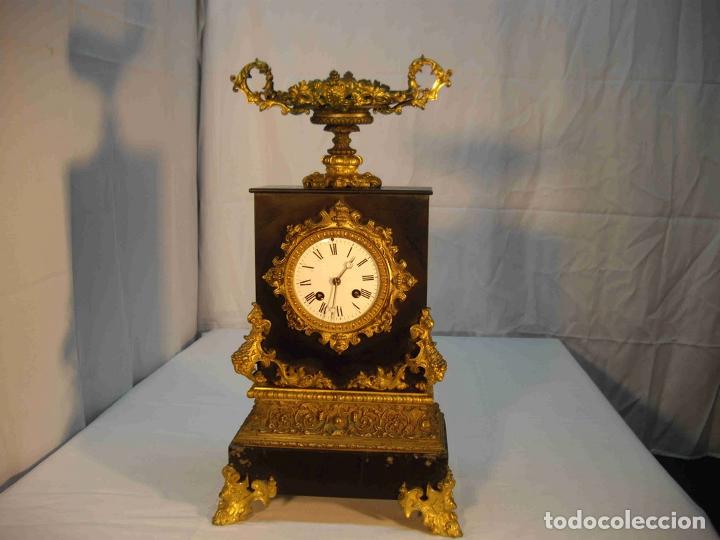 Relojes de carga manual: RELOJ MARMOL BRONCE COPA ABIERTA - Foto 1