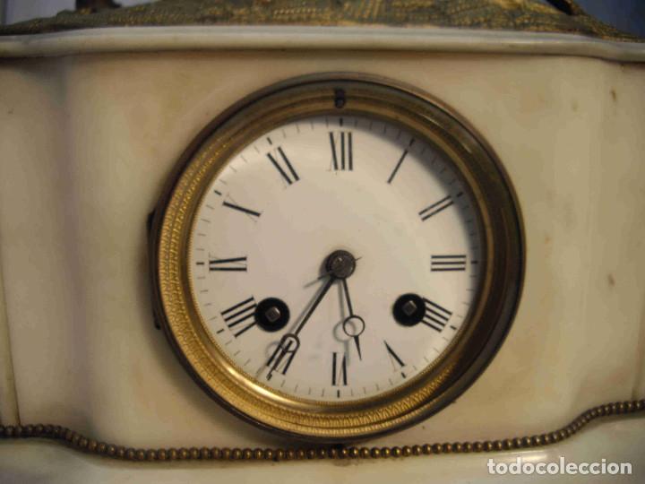 Relojes de carga manual: RELOJ MARMOL BLANCO MUJER BRONCE - Foto 5