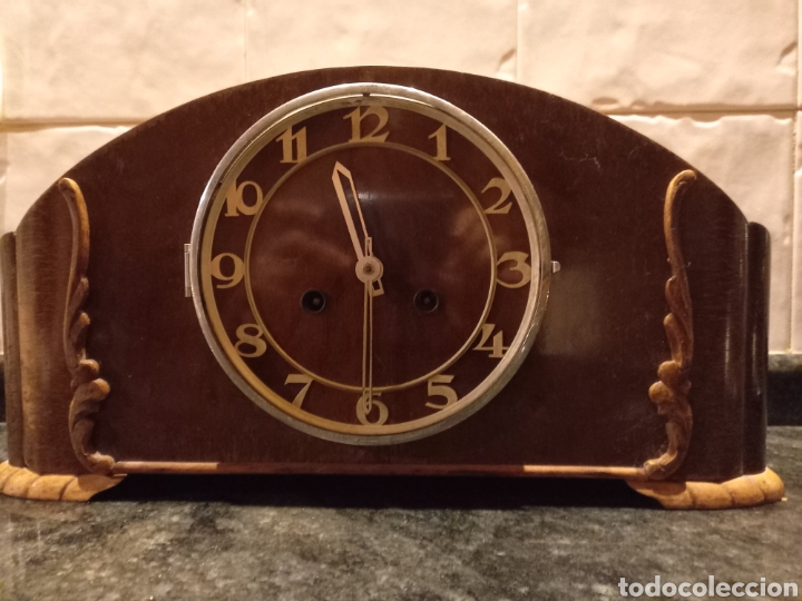 Relojes de carga manual: Reloj carrillon art deco alem&aacute;n - Foto 2