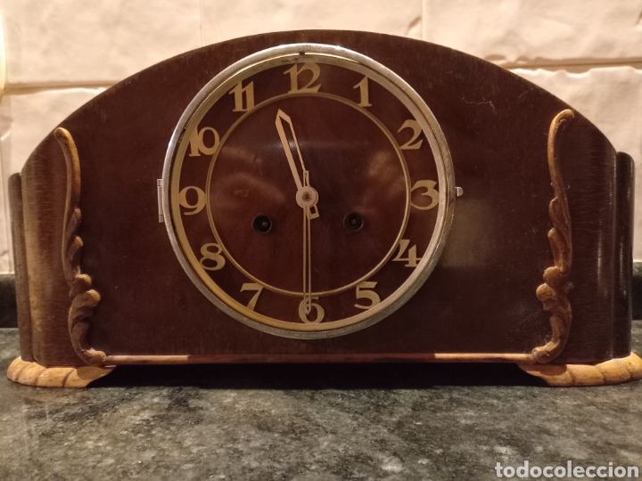 Relojes de carga manual: Reloj carrillon art deco alem&aacute;n - Foto 3