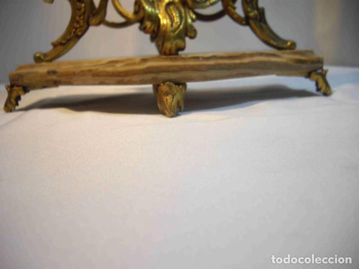 Relojes de carga manual: RELOJ FUNDICION DORADA MARMOL - Foto 2