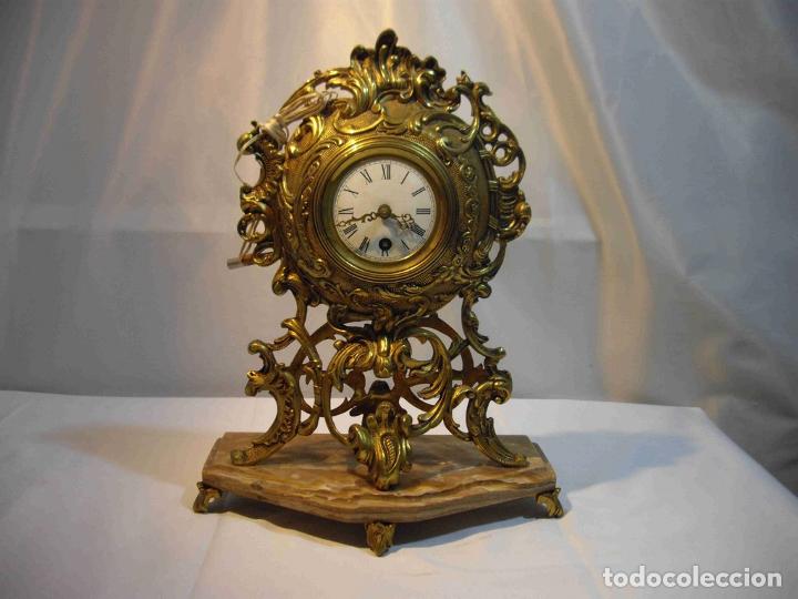 Relojes de carga manual: RELOJ FUNDICION DORADA MARMOL - Foto 1