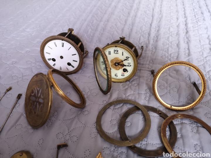 Relojes de carga manual: Dos mecanismos de reloj de sobremesa Francesa. MARTI 1864 en funciona - Foto 11 - 241216790